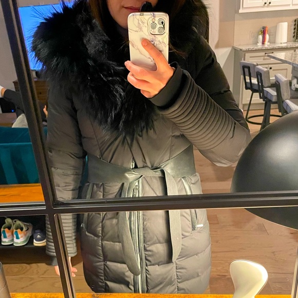 Women’s Rudsak hooded belted parka - Picture 7 of 7